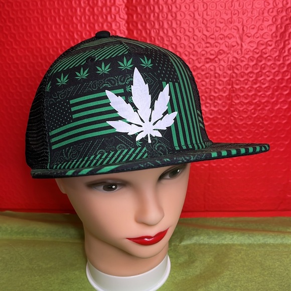 OSFM Leafy SnapBack Hat NWT - Picture 7 of 9